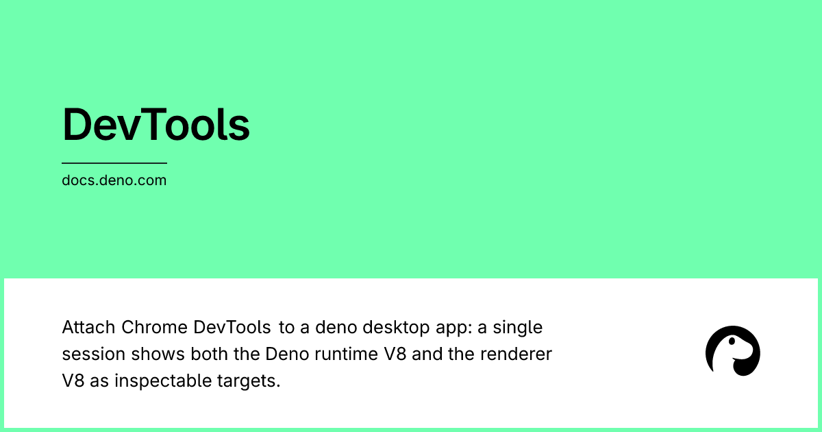 DevTools | Deno Docs